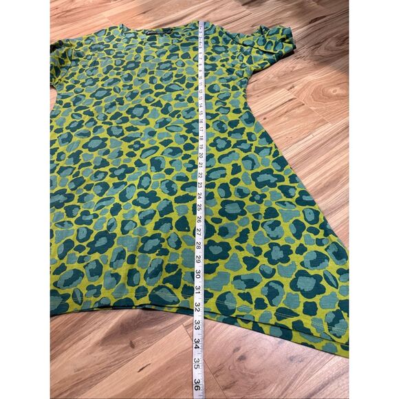 Gudrun Sjoden Tunic Sahara Jersey Geo Heart Print Stretch Sharkbite size Medium - Picture 8 of 9